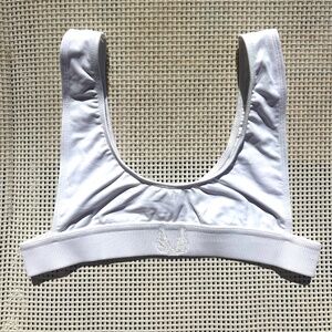 Minimale Animale White Sports Bra style Bikini top